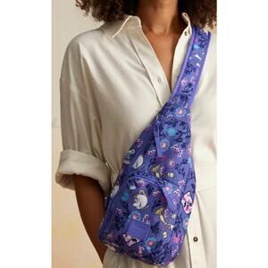 Vera Bradley Disney Parks purple Belle Mrs Potts Friends Mini Sling Backpack New